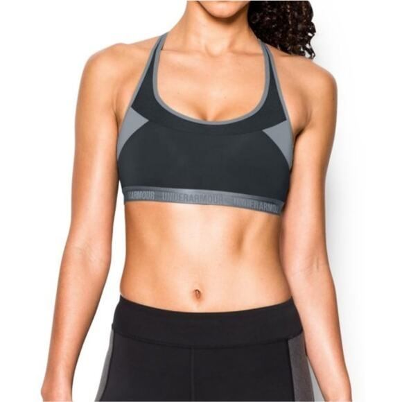 NWT Under Armour Women's Breathe sports bra size Small Gray - Picture 1 of 13